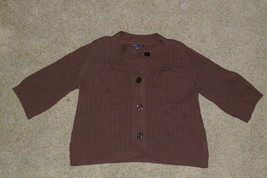 GapKids Cardigan Style Sweater Size XXL (14 - 16) Girls Brown - £11.99 GBP