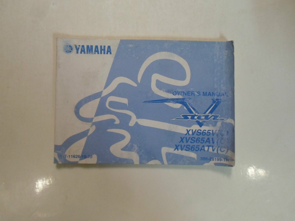 2006 Yamaha V Star XVS65V XVS65AV XVS65ATV Owners Operators Owner Manual... - $56.14