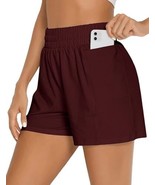 Women&#39;s Cotton Sweat Shorts Workout Running Shorts High Waisted Athletic... - $5.93