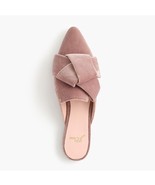 J.Crew Sz 8.5 Marina Slider Flat Mules in Cinnamon Pink Velvet Slip On L... - $41.62 CAD