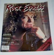Robert Plant Rock Express Magazine Vintage 1988 Aerosmith Morrissey - £19.97 GBP