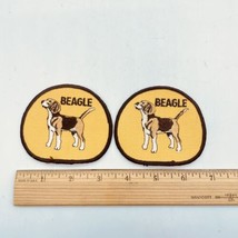 Lot Of 2 Vintage Beagle Sew On Patchs New 3.5 X 3 Inches For Hats Jackets J EAN S - £11.46 GBP