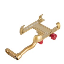 Aluminum Bike Bicycle Phone Holder Motorcycle Rearview Gold - £20.63 GBP