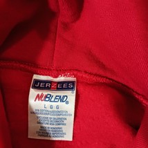 Jerzees NuBlend CMHS SOCCER Men's L Cotton Blend Red Hoodie Pullover Sweatshirt image 3