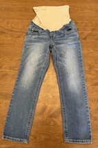 Indigo Blue Jeans Womens XS High Rise Maternity Short Regular Fit Blue D... - $9.90