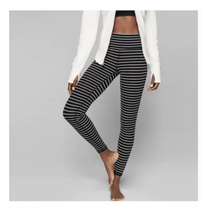 Athleta Chaturanga Stripe Leggings Black Gray Size XS Elation Activewear Yoga - £22.59 GBP