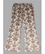 Nicole Miller &quot;Vintage Reign&quot; Floral Peacock Medallion Bellbottom Pants ... - $41.01 CAD