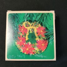 NEW Sealed Vintage 1984 Hallmark Christmas Ornament Needlepoint Wreath Hand Sewn - £7.90 GBP