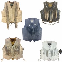 Assorted Style, See Description, Fringed Leather Vest For Women&#39;s Limite... - £76.88 GBP