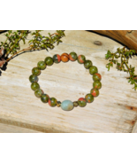 Unakite and Jasper High Quality Gemstone Bracelet for Energy Healing &amp; I... - $38.41 CAD