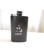 CUTTY Sark Whiskey Scotch Black Stainless Steel Flask, 5 oz - $8.91