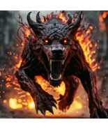 Infernal Guardian, Cerberus Spirit Companion, Blooded Hellhound, Winged ... - $59.99