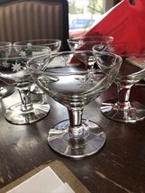 Vintage CG Quartzex Crystal Atomic Starburst Champagne or Sherbet Glass ... - $48.00