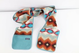 Vintage 90s Patagonia Spell Out Box Logo Southwestern Print Fleece Neck ... - $69.25