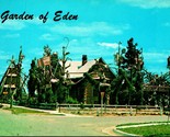Garden of Eden Roadside Attraction Lucas Kansas KS UNP Chrome Postcard D5 - $3.91