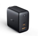 AUKEY Omnia Mix 65W PD Dual-Port Wall Charger MacBook PA-B3 Black - £16.69 GBP