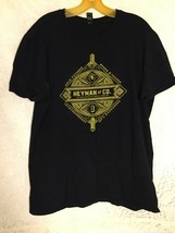 Heyman &amp; Co. Men&#39;s Black T-Shirt XL Short Sleeve Graphic Tee - £13.06 GBP