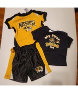 Missouri tigers 3 piece baby set 0-3 months - $10.26