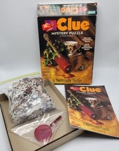 Clue Mystery Puzzle Merry Little Murder 1994 Christmas Holiday 500 piece - $22.00