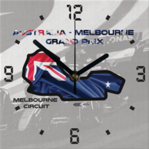 Formula 1 Circuit Canvas Wall Clocks - MELBOURNE - $30.24+
