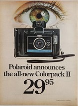 1969 Print Ad Polaroid Colorpack II Instant Cameras Easy as Opening Eyes - £14.12 GBP