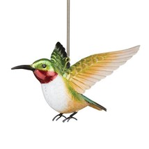 Bouncy Ruby Throated Hummingbird NWT Hanging Decor Garden Indoor Outdoor - £23.60 GBP
