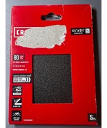 5 Pack CRAFTSMAN CMXZXGA9157 1/4 Sheet Sand Paper 80 Grit 4-1/2 x 5-1/2&quot; - $14.84