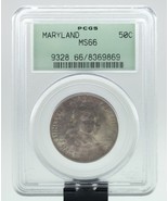1934 Maryland 50C Commemorative Half Dollar Graded by PCGS as MS66! Old ... - €399,31 EUR