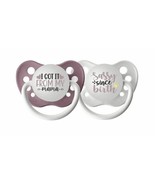 Ulubulu Girl Pacifier Set - I Got It From my Mama &amp; Sassy Since Birth Bi... - £11.79 GBP