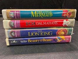 Disney VHS Bundle(Lion King, Little Mermaid, 101 Dalmatians, Beauty &amp; the Beast) - £17.27 GBP