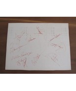 1981 NEW YORK YANKEES TEAM SHEET STEINBRENNER MURCER 11 X SIGNED AUTO JS... - £310.49 GBP