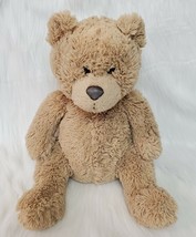 Aeropostale Brown Tan Bear Sitting Soft 14&quot; Plush Stuffed Animal Toy B226 - £13.34 GBP