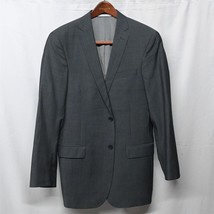 Murano 42L Gray Wool 2 Button Blazer Suit Jacket Sport Coat - £15.95 GBP
