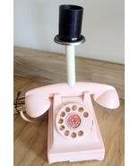 Vintage Plastic Pink Rotary Dial Telephone Table Or Desk Lamp Not Workin... - £17.58 GBP