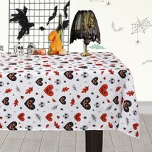 Halloween Tablecloth Rectangle for Dining Table 60x84 Inches Long Stain ... - £29.06 GBP