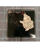 LONGABERGER TIE ON ORNAMENT &quot;Santa Claus &quot; PEWTER 1993 - NEW - $11.98 CAD