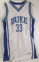 $75 Vintage 90s Duke Blue Devils Grant Hill #33 NCAA White Delong Jersey 40 - $56.79