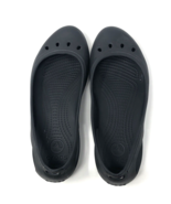 Crocs Kadee Ballet Flats Women&#39;s Size 10 Black Slip On Comfort Shoes Cut... - £17.42 GBP
