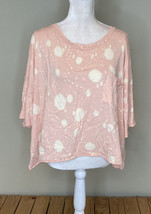 abound NWOT women’s short sleeve Acid Wash Dye splatter shirt size L pink M4 - £10.44 GBP
