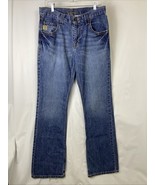 Cinch Men&#39;s Carter Denim Blue Jeans Size 31x36 Boot Cut Western Fade 100... - $33.24