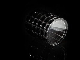 Faberge Metropolitan Black Crystal Champagne  Bucket  Measures 9" H x 8" W NIB image 5