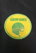 Original 1960s 1970s Snowmobile Jacket Patch SNOW GOER Snow Machine Snow... - £6.64 GBP