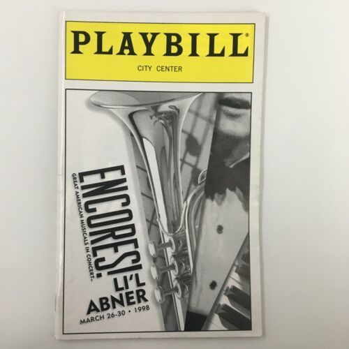 1998 Playbill City Center Kathleen Marshall Li&#39;l Abner by Christopher As... - $14.20