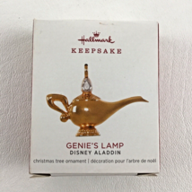 Hallmark Keepsake Miniature Metal Ornament Disney Aladdin Genie&#39;s Lamp 2... - £15.75 GBP