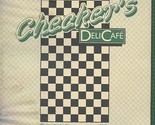 Checker&#39;s Deli Cafe Menu Park Plaza Hotel Oakland California  - $27.72