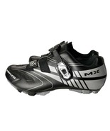 Venzo MX Men 12 Cycling Shoes Black Silver Bicycling Shoe - $58.66