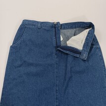 Lee Casuals Wrinkle Free RN#34783 Womens Blue Cotton Pencil Denim Skirt Size 14M image 10
