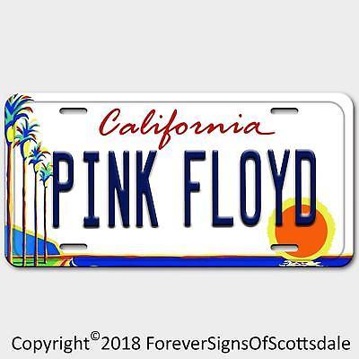Pink Floyd Rock Band California Vanity Aluminum License Plate White - $12.82
