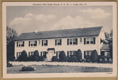 Duncan Hines VINTAGE Postcard Georgian Hall Camp Hill PA Guest House Curt Teich - $9.46