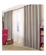 Thermalogic curtain panels grommet top black 84&quot;L x 80&quot;W cotton farmhous... - £46.59 GBP